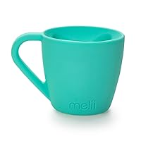 melii Silicone Bear Mug, Cup for Toddlers Kids and Children (Blue - 1 Pack)