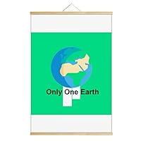 Earth Protect Environmental Protect Scroll Hanging Painting Decorative Picture