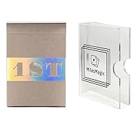 MilesMagic 1st V5 Playing Cards Limited Holographic Edition Cardistry Rare Deck by Chris Ramsay with Crystal Clear Acrylic Transparent Card Storage Protector Clip