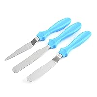 Chocolate Molds Silicone,Mini Cake Moulds,Baking Spatulas Set 2 Offset and 1 Straight Icing Spatula Stainless Steel Angled Cake Decorating Frosting Spatulas