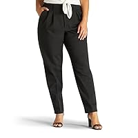 Lee Women's Petite Plus Size Relaxed Fit Side Elastic Pant