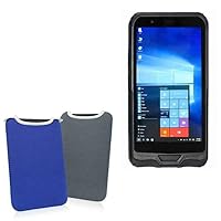BoxWave Case Compatible with Conker NS6 - SlipSuit, Soft Slim Neoprene Pouch Protective Case Cover - Super Blue/Charcoal Grey (Reversible)