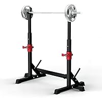 Squat Rack, Barbell Rack, Bench Press Rack for Home Gym, Multi-Function Strength Training, Adjustable Weight Rack 550Lbs