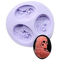 mini Skull F0192 Fondant Mold Silicone Sugar mold Craft Molds DIY gumpaste flowers Cake Decorating