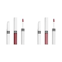 Outlast All-Day Lip Color with Moisturizing Topcoat, New Neutrals Shade Collection, Good Mauve Pack of 1 and Rosie 0.06 Ounce Pack of 1