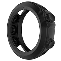 Soft Silicone Protective Case Protector Sleeve for Garmin Fenix 3 HR/Fenix 3/Fenix 3 Sapphire/Quatix 3/Tactix Bravo Band Cover (Color : Black)