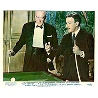 A Shot in The Dark Peter Sellers George Sanders Playing Pool Snooker Lobby Card