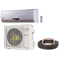 24000 BTU 18 SEER Ductless Mini Split DC Inverter Air Conditioner Heat Pump System - 208-230V 1HP 60 Hz with 25 Feet Installation Kit