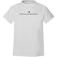 I Heart Love Chocolate And Macadamias - Men's Soft & Comfortable T-Shirt, White, Medium