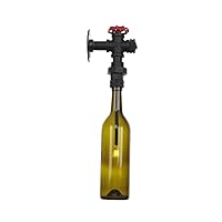 Wall Mounted Light LOFT Industrial Water Pipe Wall  lamp Creative Color Glass Wine Bottle Wall  light Vintage LED Single Head Wall  Sconce for Bar Restaurant Club Aisle Kitchen Island Reading Li