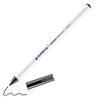 edding 4600 textile pen - black - 1 pen - round nib 1 mm - permanent fabric pens for drawing on textiles, wash-resistant up to 60 °C - fabric pen