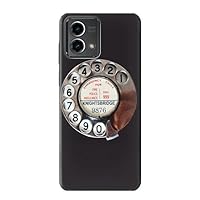 R0059 Retro Rotary Phone Dial On Case Cover for Motorola Moto G Stylus 5G (2023)