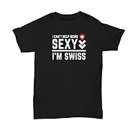 Switzerland Shirt Funny National Pride Flag T Shirt Women Short Sleeve Top Tshirt Gift for Swiss Men Plus Size Unisex Tee