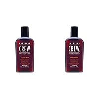AMERICAN CREW Men's Hair Wax, Liquid Wax, Medium Hold with Medium Shine, 5.1 Fl Oz (Pack of 2)