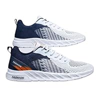 Mens Running Shoes Breathable Knit Sport Sneakers Cushion Lightweight Casual Gym Athletic Trainers Jogging Tennis Shoes