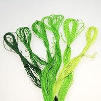 SELCRAFT 6 Pieces Customizable Thread-Silk Embroidery Thread / Embroidery Spiraea / Silk line / Hand-Embroidered Threads - num.4318