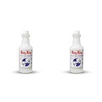 Amazon Brand - Ring King Toilet Bowl Cleaners | Toilet Bowl Cleaner Liquid 32oz Fast Acting Bathroom Cleaner For Calcium, Water, Rust, Red Clay & Lime Stains – No Scrubbing (Pack of 2)