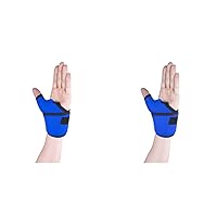 OTC Wrist-Thumb Splint, Wrap Style Support, Neoprene, Small (Pack of 2)