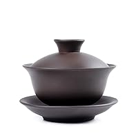 Chinese Yi Xing Purple Clay Gaiwan Tea Cup