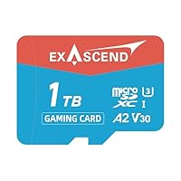 1 TB / 512 GB UHS-I microSD Card, U3, V30, A2, up to 175MB/s, Ideal for Nintendo-Switch and Other Game Consoles (1TB)