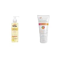 Palmer's Cocoa Butter Cleansing Facial Oil, 6.5 oz & vH essentials Tea Tree Oil Feminine Wash, 6 oz (Pack of 1)