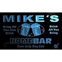 ADVPRO p105-b Mike's Home Bar Beer Family Last Name Neon Light Sign
