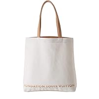 Louis Vuitton Bag LV-FDT-BE Fondation Louis Vuitton Canvas Tote Bag White/Beige FONDATION LOUIS VUITTON Shoulder Width 15.7 x Height 14.6 inches (40 cm) x Height 14.6 inches (37 cm) x Gusset,