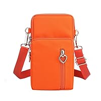 Fashion Crossbody Sling Bag Girls Women Latch Shoulder Bag Nylon Cash Card Holder Mini Handbag Small Cell Phone Bag Cell Phone Pouch