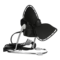 Caframo Chinook, 2-Speed Desk Fan, Cage Free, Easy To Clean Soft Blades, Canadian Made, 8.8