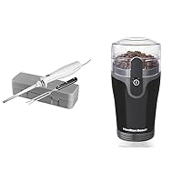 Hamilton Beach Electric Knife Set with Reciprocating Serrated Blades & Fresh Grind Electric Coffee Grinder for Beans, Spices and More