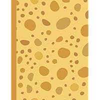 Cheese Composition Notebook: 8.5 X 11 Standard Wide Ruled Paper Lined Journal, Yellow Cheese Made from Cows Milk Pattern Cover - A Useful Gift For Teenage Students