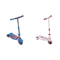 Huffy Marvel Spider-Man 3-2-Grow Convertible Preschool Scooter, Blue & Preschool Toddler Kids Disney Minnie Mouse 3, 2, Grow Scooter Toy