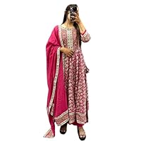 Traditional Indian Dress for Women, Pink, Indian Style Kurti Set