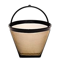 GoldTone Reusable 4 Cup No.2 Cone Coffee Filter No.2 Cone Permanent Coffee Filter - fits MOST Cuisinart, Krups, and other #2 Cone Coffee Makers (Plastic Coffee Filter)