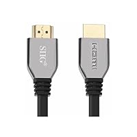 SIIG 8K Ultra High Speed HDMI Cable - 6.6ft, HDMI 2.1 Cable - 8K,48Gbps,Dynamic HDR,4K/120Hz,eARC, HDCP 2.3 DSC, for PS5, Xbox Series X, RTX 3XXX, RX 6XXX, Apple TV, and More (CB-H21511-S1)