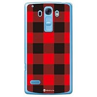 Second Skin Buffalo Check Red (Clear) Design by Moisture/for Disney Mobile on docomo DM-01G/docomo DLGDM1-PCCL-277-Y310