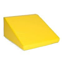 Foamnasium Wedge, Indoor Foam Playset, Soft Toddler and Active Kids Play Foam Wedge for Crawling, Climbing, Sliding and Jumping, Made in the US, Yellow