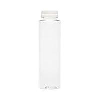 Restaurantware 12 Ounce Juice Bottles 100 Empty Plastic Bottles - Recyclable With Safety Cap Clear Plastic Juice Containers For Juicing For Milk Tea And Other Beverages