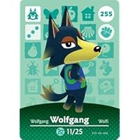 Wolfgang - Nintendo Animal Crossing Happy Home Designer Amiibo Card - 255