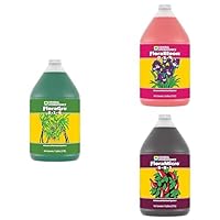 General Hydroponics Flora Series Hydroponic Nutrient Fertilizer System with FloraMicro, FloraBloom and FloraGro, 1 gal.