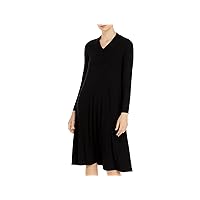 Eileen Fisher Womens Solid Tunic Dress