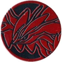 Yveltal Coin from The Pokemon Trading Card Game (Large Size) - Light Red Mirror Holofoil