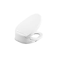 KOHLER 8298-CR-0 PureWash E820 Elongated Bidet Toilet Seat, Heated Bidet, Bidets for Existing Toilets with Remote Control, White