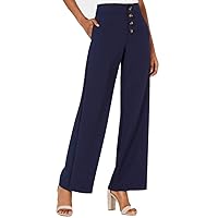 Womens Diane Knit Wide Leg Dress Pants