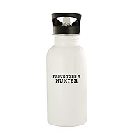 Proud To Be A Hunter - 20oz Stainless Steel Water Bottle, White