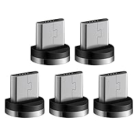 5 Pcs Magnetic Connector for Head Micro USB Adapter USB Plug
