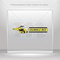 Rumble Bee Decal Sticker Honey Full Color Print (7X1,5)