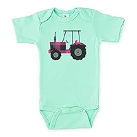 Farm Onesie/Pink Plaid Tractor/Country Bodysuit/Baby Tractor Outfit/Sublimated Design
