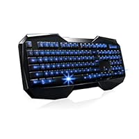 Super USB Backlit Gaming Keyboard LED Illuminated Ergonomic Multimedia