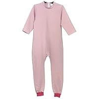 One-Piece Anti-Strip Jumpsuit for Kids with Special Needs Pink M